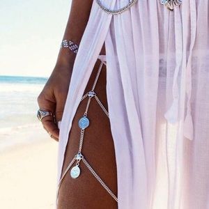 3/$30 Silver Coin Leg Chain